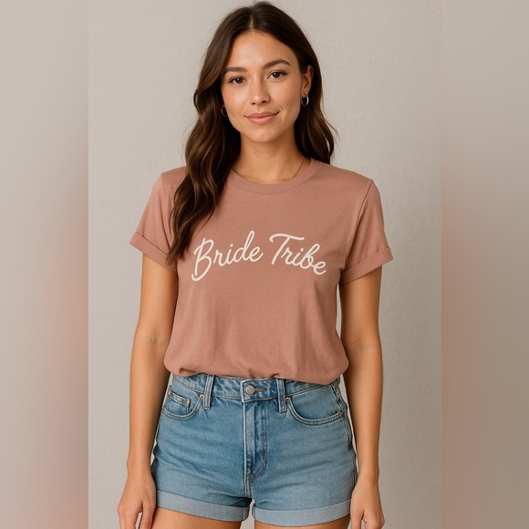 NWT Wildfox Women’s XS Pink Blush Bride Tribe Short Sleeve Crew Neck Tee - Picture 1 of 9